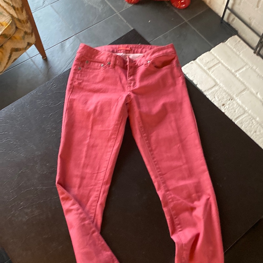 PrAna Kara Skinny Jeans red 6/27 like new condition!